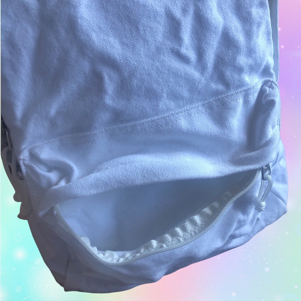 Stylish White Women's Backpack - Picture 11 of 13